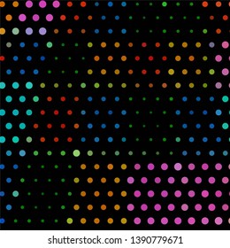 Geometric colorful vector background. Abstract halftone illustration pattern. Vintage texture