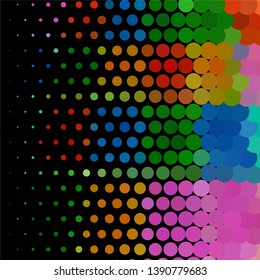 Geometric colorful vector background. Abstract halftone illustration pattern. Vintage texture