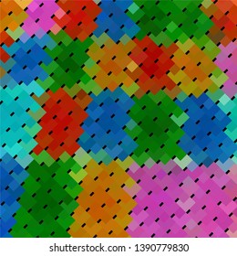 Geometric colorful vector background. Abstract halftone illustration pattern. Vintage texture