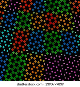 Geometric colorful vector background. Abstract halftone illustration pattern. Vintage texture