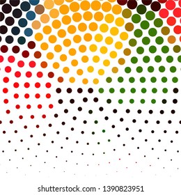 Geometric colorful vector background. Abstract halftone illustration pattern. Vintage texture