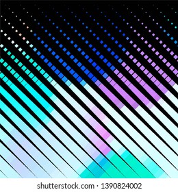 Geometric colorful vector background. Abstract halftone illustration pattern. Vintage texture
