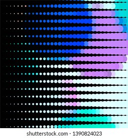 Geometric colorful vector background. Abstract halftone illustration pattern. Vintage texture