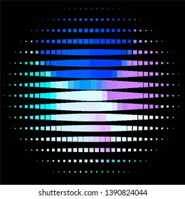 Geometric colorful vector background. Abstract halftone illustration pattern. Vintage texture