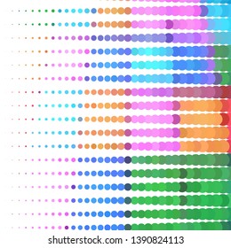 Geometric colorful vector background. Abstract halftone illustration pattern. Vintage texture