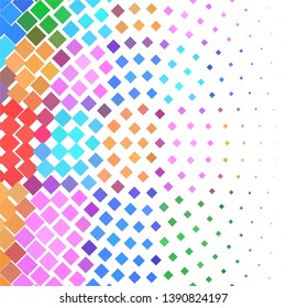 Geometric colorful vector background. Abstract halftone illustration pattern. Vintage texture