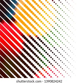 Geometric colorful vector background. Abstract halftone illustration pattern. Vintage texture