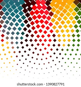 Geometric colorful vector background. Abstract halftone illustration pattern. Vintage texture