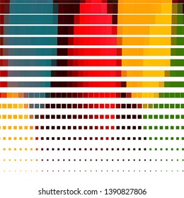 Geometric colorful vector background. Abstract halftone illustration pattern. Vintage texture