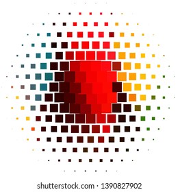 Geometric colorful vector background. Abstract halftone illustration pattern. Vintage texture