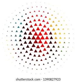 Geometric colorful vector background. Abstract halftone illustration pattern. Vintage texture