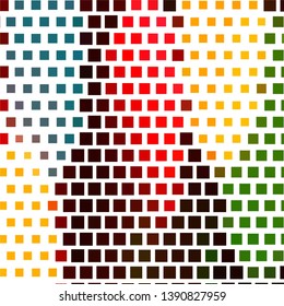 Geometric colorful vector background. Abstract halftone illustration pattern. Vintage texture