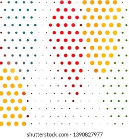 Geometric colorful vector background. Abstract halftone illustration pattern. Vintage texture