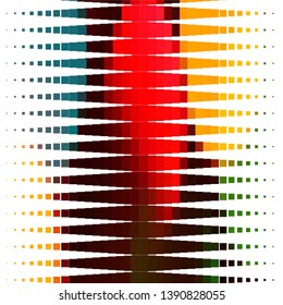 Geometric colorful vector background. Abstract halftone illustration pattern. Vintage texture