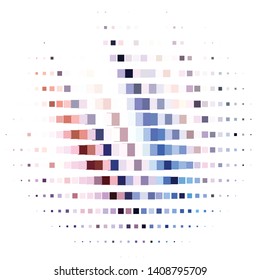 Geometric colorful vector background. Abstract halftone illustration pattern. Vintage texture