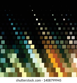 Geometric colorful vector background. Abstract halftone illustration pattern. Vintage texture