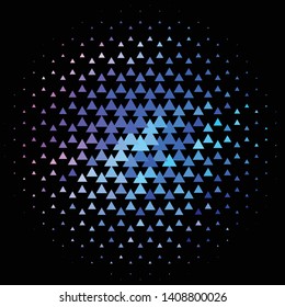 Geometric colorful vector background. Abstract halftone illustration pattern. Vintage texture