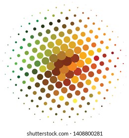 Geometric colorful vector background. Abstract halftone illustration pattern. Vintage texture