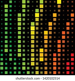 Geometric colorful vector background. Abstract halftone illustration pattern. Vintage texture