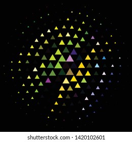 Geometric colorful vector background. Abstract halftone illustration pattern. Vintage texture