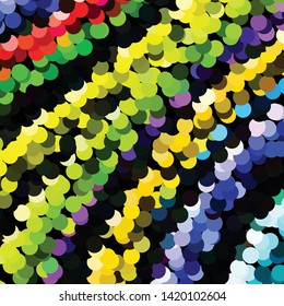 Geometric colorful vector background. Abstract halftone illustration pattern. Vintage texture