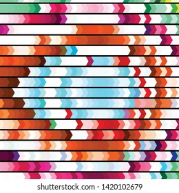 Geometric colorful vector background. Abstract halftone illustration pattern. Vintage texture