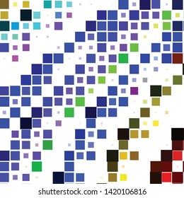 Geometric colorful vector background. Abstract halftone illustration pattern. Vintage texture