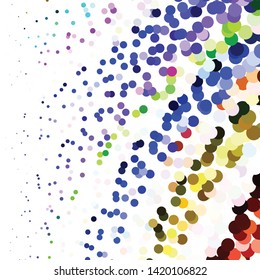 Geometric colorful vector background. Abstract halftone illustration pattern. Vintage texture