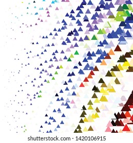 Geometric colorful vector background. Abstract halftone illustration pattern. Vintage texture