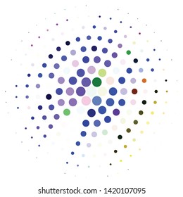 Geometric colorful vector background. Abstract halftone illustration pattern. Vintage texture