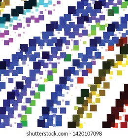 Geometric colorful vector background. Abstract halftone illustration pattern. Vintage texture
