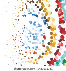 Geometric colorful vector background. Abstract halftone illustration pattern. Vintage texture