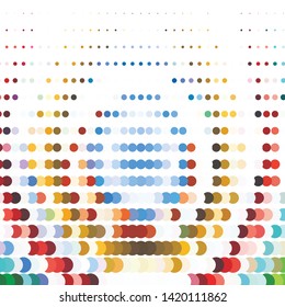 Geometric colorful vector background. Abstract halftone illustration pattern. Vintage texture