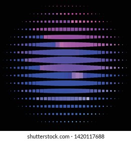Geometric colorful vector background. Abstract halftone illustration pattern. Vintage texture