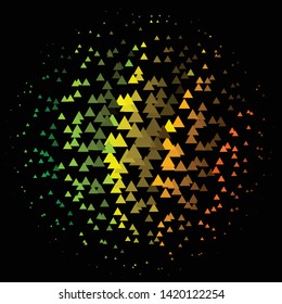 Geometric colorful vector background. Abstract halftone illustration pattern. Vintage texture