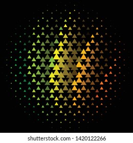 Geometric colorful vector background. Abstract halftone illustration pattern. Vintage texture