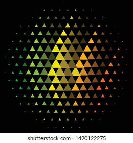 Geometric colorful vector background. Abstract halftone illustration pattern. Vintage texture