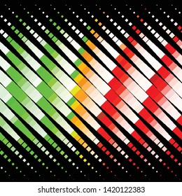 Geometric colorful vector background. Abstract halftone illustration pattern. Vintage texture