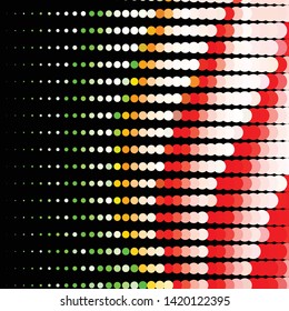 Geometric colorful vector background. Abstract halftone illustration pattern. Vintage texture