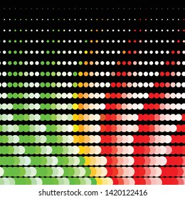 Geometric colorful vector background. Abstract halftone illustration pattern. Vintage texture