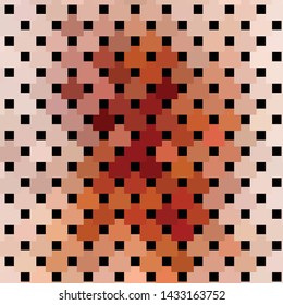 Geometric colorful vector background. Abstract halftone illustration pattern. Vintage texture