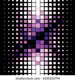Geometric colorful vector background. Abstract halftone illustration pattern. Vintage texture