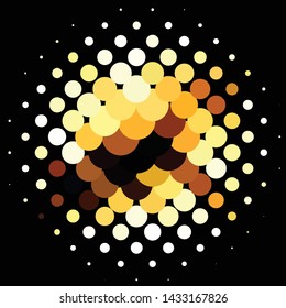 Geometric colorful vector background. Abstract halftone illustration pattern. Vintage texture