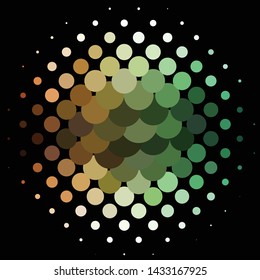 Geometric colorful vector background. Abstract halftone illustration pattern. Vintage texture