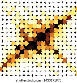 Geometric colorful vector background. Abstract halftone illustration pattern. Vintage texture