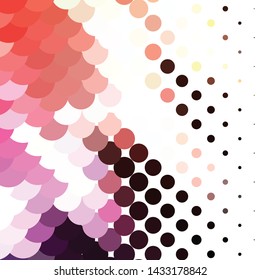Geometric colorful vector background. Abstract halftone illustration pattern. Vintage texture