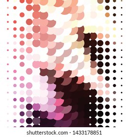 Geometric colorful vector background. Abstract halftone illustration pattern. Vintage texture