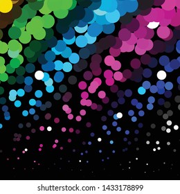 Geometric colorful vector background. Abstract halftone illustration pattern. Vintage texture