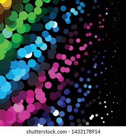 Geometric colorful vector background. Abstract halftone illustration pattern. Vintage texture