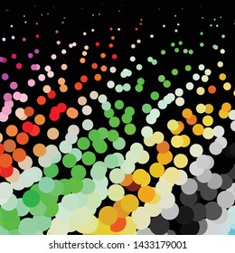 Geometric colorful vector background. Abstract halftone illustration pattern. Vintage texture
